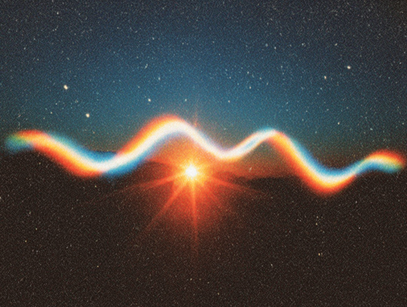 Abstract UV spectrum wave visualization showing broad spectrum UVA and UVB wavelength coverage