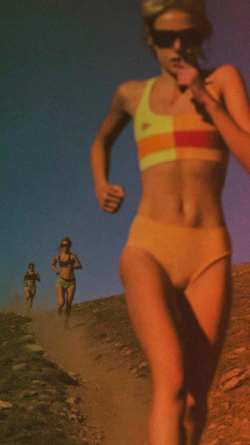 Athletes hiking, running, and surfing outdoors showing what matters in performance mineral sunscreen